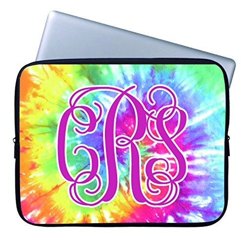 Custom Computer Case 11.6 12 Inch Tie Dye Colors Laptop Case for Samsung Computer Soft Neoprene Computer Sleeve for Men Art Floral Laptop Sleeve for Men Two Sides for Apple Acer Samsung Asus Lenovo HP