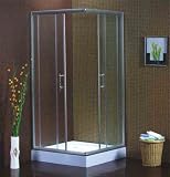 Simple Square Shower Room Enclosure W/sliding Doors