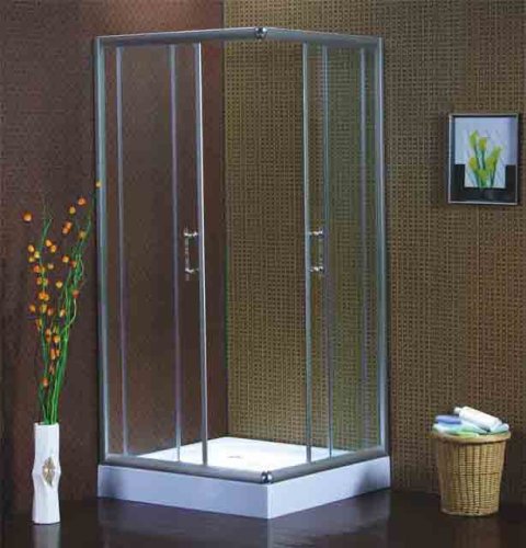 Simple Square Shower Room Enclosure W/sliding Doors