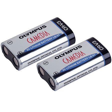 Photo: Olympus LB 01 CR V3 Lithium Battery for various Stylus & Camedia Digital Cameras  2 Pack 