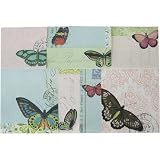 Butterflies - Cavallini Sticky Notes Set in keepsake tin: 480 sheets, 8 different designs, 3 sizes