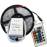 iJDMTOY 16ft 300-pieces 5050 RGB SMD Car Limo Party Custom Install LED Strip Light + Remote Controller