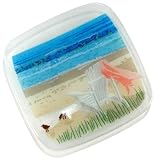 Peggy Karr Beach Chair 8-Inch Square Glass Plate