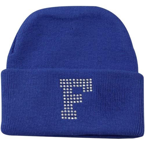 Florida Gators Newborn Girls Royal Blue Rhinestone Knit Beanie