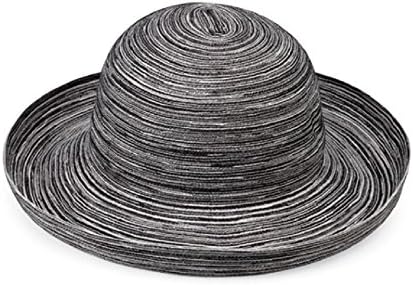 Womens Sydney Sun Hat - Black/White by Wallaroo Hats