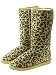 Couture Discount Damenstiefel Fell Boots, Winterstiefel, Leopard, braun (WST1)