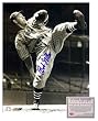 Bob Feller Cleveland Indians MLB Hand Signed 8x10 Photograph Pitching