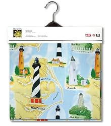 Outer Banks Lighthouses Lighthouse Fabric 2yds 54 in Wide 100% COTTON Sewing Material For Quilt Apparel or Projects 100% COTTON Sewing Material For Quilt Apparel or Projects- Top Rated Quality 22% more FABRIC than 44 in width