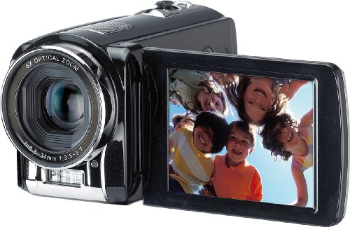 Rollei Movieline SD5 Camcorder,(5-fach optischer Zoom, 7,6 cm (3 Zoll) Display, HDMI Kabel) schwarz