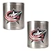 Columbus Blue Jackets NHL 2pc Stainless Steel Can Holder Set- Primary Logo by Great American Products