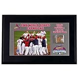 St. Louis Cardinals 2006 World Series Game-Used Dirt Desktop Display