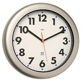 Bai Design BAI.759.FW Aqua Master Large Modern Outdoor Wall Clock in Futura White
