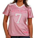 NCAA Under Armour Texas Tech Red Raiders Women's Power in Pink #7 Replica Football Jersey - Pink (Medium)