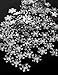 Bulk Package of 450 Flat Backed Snowflake Rhinestone Gems 10mm in Diameter from Factory Direct Craft