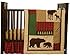Trend Lab Northwoods 3 Piece Crib Bedding Set, Red/Tan