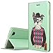iPhone 6 Plus Case, ESR Illustrators Series Protective Case Wallet [Multi-Stand View Angles] Flip Cover Folio Case for 5.5 inches iPhone 6 Plus(Mr.Wow)