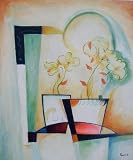 20X24Hand-painted Still Life Oil Painting Flower Decor