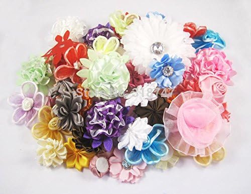 24pcs 2-8.5cm Mixed Colors Silk Flower Wedding Party Decoration