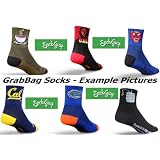6 PAIRS - SockGuy, Defeet or Balega Stretch-to-Fit Coolmax Athletic Socks - Grabbag design - We Select You Save Big!! LongsCycle Selects Design - You Save!!