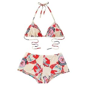 Newport News Mixed-print bikini