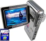 SVP HDDV-3000 12MP Max. 6-in-1 Multi-Functional Camcorder with Rare Huge Flip LCD! (16GB SDHC Card Included)