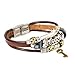 Fashion Plaza Leather Bracelet with Key Design