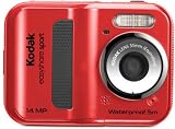 Kodak C135 EasyShare Sport Digitalkamera (14 Megapixel, 5-fach Digitalzoom, 6,1 cm (2,4 Zoll) Display, 5m wasserdicht, bildstabilisiert) rot
