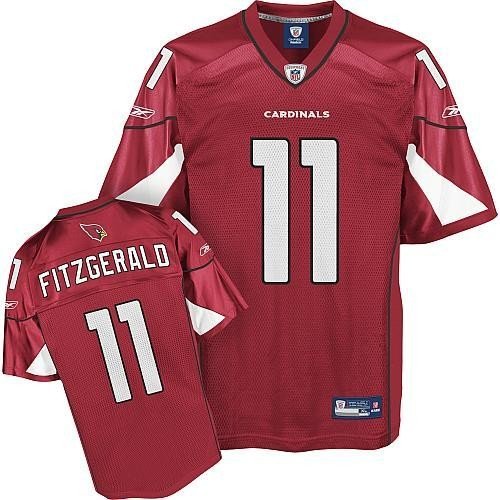 Larry Fitzgerald #11 Red Arizona Cardinals Reebok NFL Premier All Stitched Replica Jersey - X-LARGE