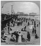 Stereoview (M): The splendid beach and new pier at Wildwood N.J.