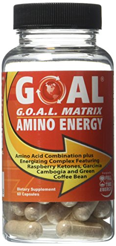 GOAL - G.O.A.L. MATRIX AMINO ENERGY 60 Capsules - Amino Acids Combination with Full-Time Energy Pills Formula - Fortified with Super Fruits as Seen on TV Raspberry Ketones, Garcinia Cambogia, Green Coffee Bean Extract - Best Fat Burner Weight Loss Supplement Diet Pills for Men and Women GOAL - G.O.A.L. MATRIX AMINO ENERGY 60 Capsules - Amino Acids Combination with Full-Time Energy Pills Formula - Fortified with Super Fruits as Seen on TV Raspberry Ketones, Garcinia Cambogia, Green Coffee Bean Extract - Best Fat Burner Weight Loss Supplement Diet Pills for Men and Women