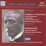 Mahler-Symphony No. 2 / Kindertotenlieder/Des Knaben Wunderhorn