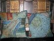 2 Shabby Green Vintage Sari Patchwork Toss Pillow Cushion Covers