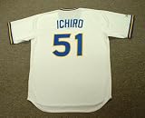 ICHIRO SUZUKI Seattle Mariners Majestic Cooperstown Throwback Baseball Jersey, Large