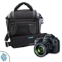 USA Gear Lightweight Durable Digital Camera Bag With Padded Interior Lining for Canon EOS T2i , T3i , T3 , SX40 HS , SX130 IS , SX150 IS and More **Includes Micro Fiber Cleaning Cloth**