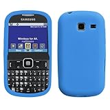 IMAGE OF Soft Gel Protector Skin Cover (Faceplate/Snap On) Rubber Cell Phone Case for Samsung Freeform III 3 Comment R380 Cricket,MetroPCS - Dr Blue