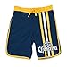 Men's Corona Navy Vertical Racing Stripes Board Shorts