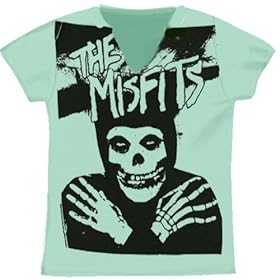 Misfits - Max's Raw Edge V Neck Ladies T-Shirt