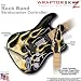 Metal Flames Yellow WraptorSkinz Skin fits Rock Band Stratocaster Guitar for Nintendo Wii, XBOX 360, PS2 & PS3 (GUITAR NOT INCLUDED)