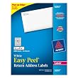 Avery Easy Peel Return Address Labels for Laser Printers, 0.5 x 1.75 Inches, White, Pack of 2000 (05267)
