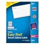 Avery Easy Peel Return Address Labels for Laser Printers, 0.5 x 1.75 Inches, White, Pack of 2000 (05267)