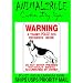 POLICE K-9 GERMAN SHEPHERD DOG SIGN 9"x12" ALUMINUM