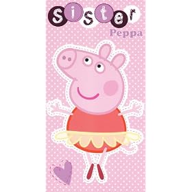 Peppa Pig Sister Birthday Card