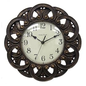 Chaney Instruments 12-Inch Celtic Antique Gold Finish Wall Clock