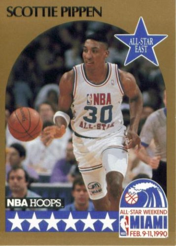 1990 NBA Hoops Basketball Card #9: Scottie Pippen (All-Star - Chicago Bulls)