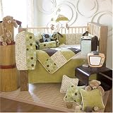 Spa 5-Piece Baby Crib Bedding w/ Diaper Stacker