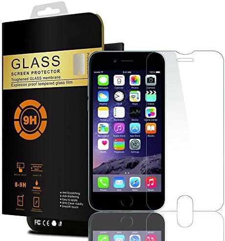 iPhone 6 &amp; iPhone 6s [Tempered Glass] Clear Screen Protector, HELLON(TM) Premium High Quality Bubble-Free, Scratchproof, Shockproof Screen Guard [0.2mm Thickness] (iPhone 6/6s)