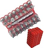 ドライバー ビット セット 33 ピース セキュリティ ツール ドリル ホルダー トルクス スター六角セキュリティ ビット ドライバーセットトルクス スター六角1/4 "磁気ホルダー付き ケース