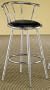 Set of 2 50's Retro Nostalgic Style Black Bar Stools