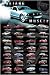 Ford Mustang Poster - Collection Of All Mustangs (Size: 24'' x 36'')