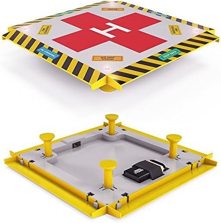 Remote Control Helicopter Landing Pad - Medivac Edition - LED Lights Installed - Suitable for RC Helicopters, Quadcopters, Drones, Syma Helicopters